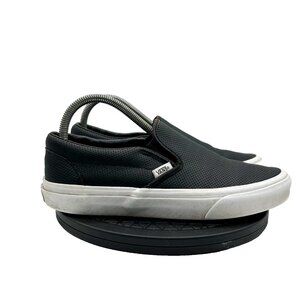 Vans Asher Perf Leather W Size 9.5 M 7.5 Black Casual Skate Shoes Sneakers